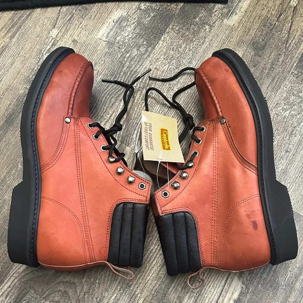 Iron Age Rugged Protection Men's Brown Leather Boots Size 12EE
